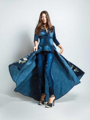 Prenda vestido de mezclilla